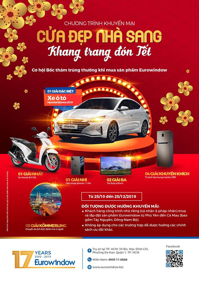 Eurowindow Ho Chi Minh Khuyen Mai Cuoi nam 2019 CỬA ĐẸP NHÀ SANG – KHANG TRANG ĐÓN TẾT