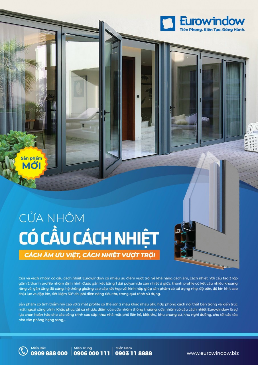 cửa nhôm có cầu cách nhiệt Eurowindow cửa nhôm có cầu cách nhiệt Eurowindow